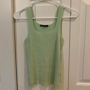 Brandy Melville Lime Ribbed Tank